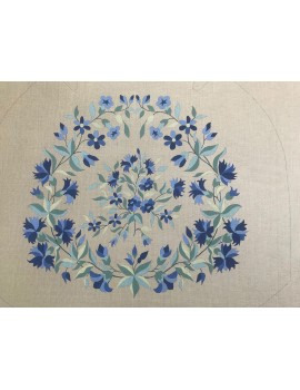FAUTEUIL AUX OEILLETS BLEUS