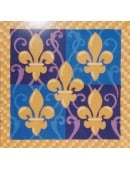 Fleur-de-Lys checked pattern