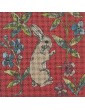 LAPIN DEBOUT fond rouge